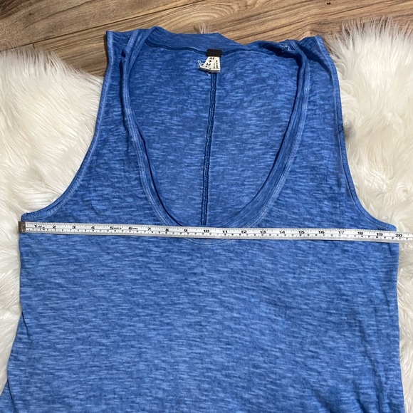 We the Free | Free People Slouchy Blue Burnout Top - Picture 6 of 11
